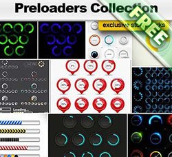 信息数据图标：Preloaders Collection